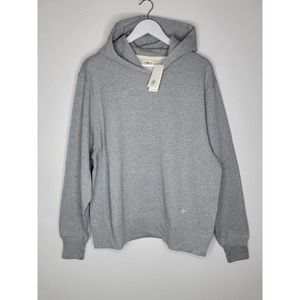 Tory Sport Women's Relaxed French Terry Hoodie, Medium Grey Heather, Size L, NWT